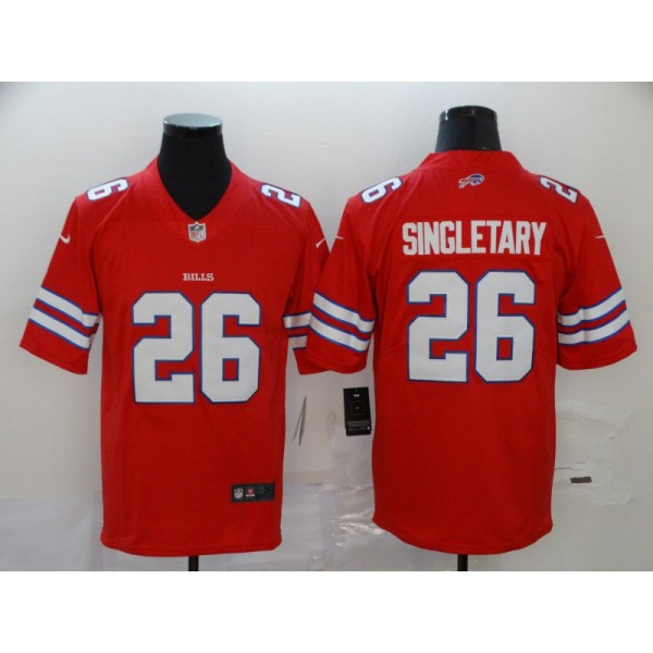 Buffalo Bills #26 Devin Singletary Red Vapor Untouchable Limited Stitched Jersey