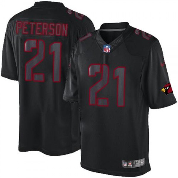 Cardinals #21 Patrick Peterson Black Stitched Impact Limited Nike Jersey