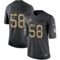 Chiefs #58 Derrick Thomas Black Stitched Limited 2016 Salute To Service Nike Jersey
