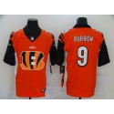 Cincinnati Bengals Orange #9 Joe Burrow Team Big Logo Limited Stitched Jersey