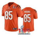 Cincinnati Bengals #85 Tee Higgins Orange 2022 Super Bowl LVI Vapor Limited Stitched Jersey