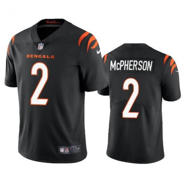 Cincinnati Bengals #2 Evan McPherson Black Vapor Untouchable Limited Stitched Jersey