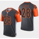 Cincinnati Bengals #28 Joe Mixon Silver Inverted Legend Jersey