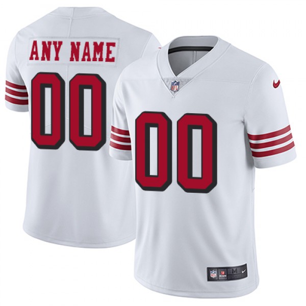 49ers Customized White Limited Stitched Jersey