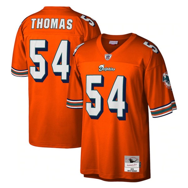 Miami Dolphins Custom Orange Stitched Jersey