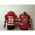 San Francisco 49ers Customized Red Black Ageless Must-Have Lace-Up Pullover Hoodie