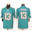 Dolphins #13 Dan Marino Aqua Green Team Color Stitched Limited Nike Jersey