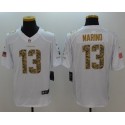 Dolphins #13 Dan Marino White Stitched Limited Salute To Service Nike Jersey