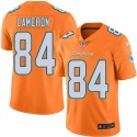 Dolphins #84 Jordan Cameron Orange Stitched Limited Rush Nike Jersey