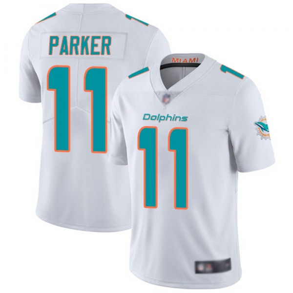 Dolphins #11 DeVante Parker White Stitched Limited Nike Jersey