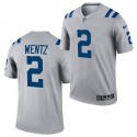 Indianapolis Colts #2 Carson Wentz Gray Inverted Legend Stitched Jersey