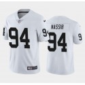 Las Vegas Raiders #94 Carl Nassib White Vapor Untouchable Limited Stitched Jersey