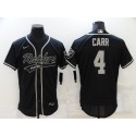 Las Vegas Raiders #4 Derek Carr Black Flex Base Stitched Jersey