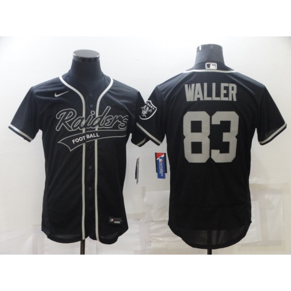 Las Vegas Raiders #83 Darren Waller Black Flex Base Stitched Jersey