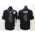 Las Vegas Raiders #4 Derek Carr Black Shadow Vapor Limited Stitched Jersey