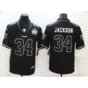 Las Vegas Raiders #34 Bo Jackson Black Shadow Vapor Limited Stitched Jersey