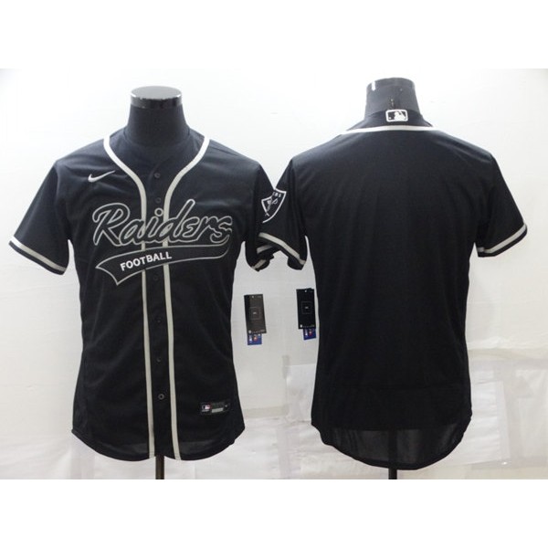 Las Vegas Raiders Blank Black Flex Base Stitched Jersey