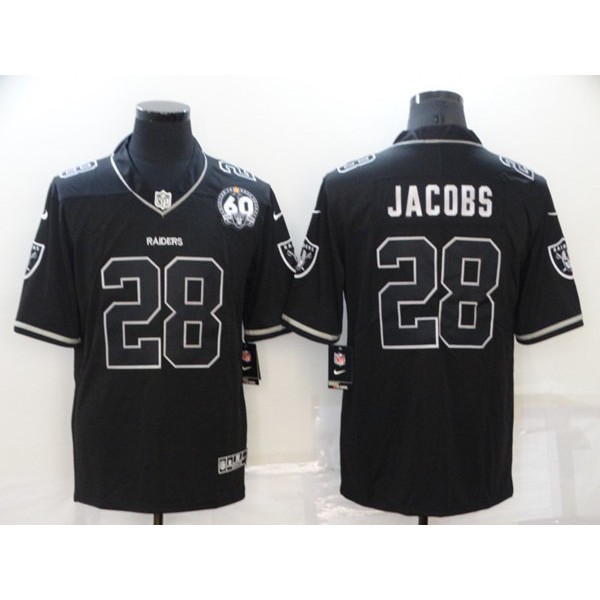 Las Vegas Raiders #28 Josh Jacobs Black Shadow Vapor Limited Stitched Jersey