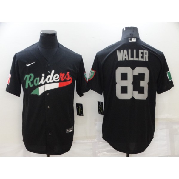 Las Vegas Raiders #83 Darren Waller Black Mexico Stitched Jersey