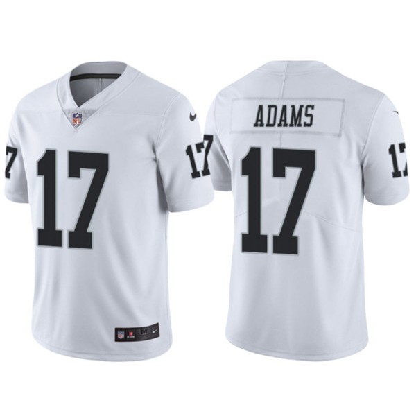 Las Vegas Raiders #17 Davante Adams White Vapor Limited Stitched Jersey