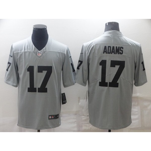 Las Vegas Raiders #17 Davante Adams Grey Limited Stitched Jersey
