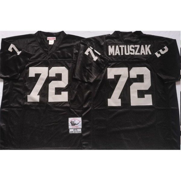 Las Vegas Raiders #72 John Matuszak Black Limited Stitched Jersey