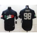 Las Vegas Raiders #98 Maxx Crosby Black Mexico Stitched Jersey