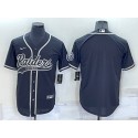 Las Vegas Raiders Blank Black Cool Base Stitched Baseball Jersey