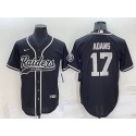 Las Vegas Raiders #17 Davante Adams Black Cool Base Stitched Baseball Jersey