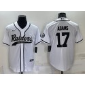 Las Vegas Raiders #17 Davante Adams White Cool Base Stitched Baseball Jersey