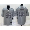 Las Vegas Raiders #98 Maxx Crosby Gray With Patch Atmosphere Fashion Stitched Jersey