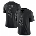 Las Vegas Raiders #4 Derek Carr Black Reflective Limited Stitched Football Jersey