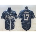 Las Vegas Raiders #17 Davante Adams Gray Camo With Patch Cool Base Stitched Baseball Jersey