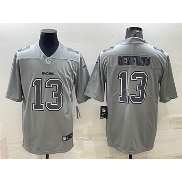 Las Vegas Raiders #13 Hunter Renfrow Gray Atmosphere Fashion Stitched Jersey