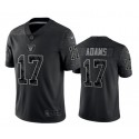 Las Vegas Raiders #17 Davante Adams Black Reflective Limited Stitched Football Jersey