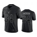 Las Vegas Raiders #34 Bo Jackson Black Reflective Limited Stitched Football Jersey