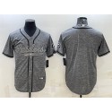 Las Vegas Raiders Blank Gray With Patch Cool Base Stitched Baseball Jersey