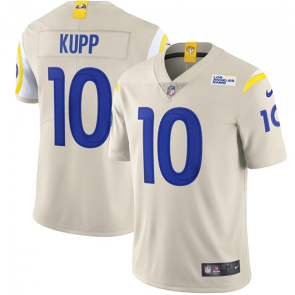 Los Angeles Rams #10 Cooper Kupp 2020 Bone Vapor Limited Stitched Jersey