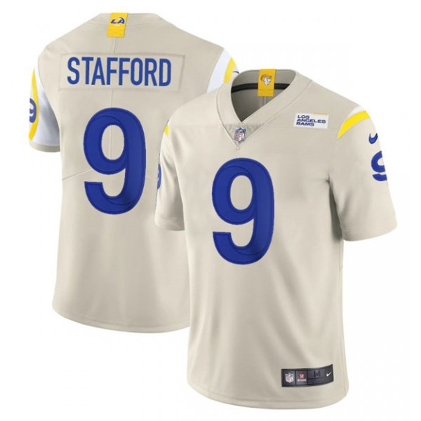 Los Angeles Rams #9 Matthew Stafford Bone Stitched Jersey