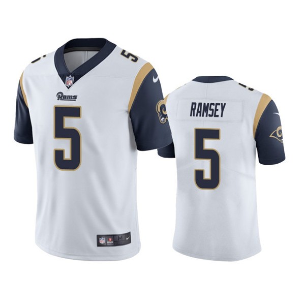 Los Angeles Rams #5 Jalen Ramsey White Vapor Untouchable Limited Stitched Jersey