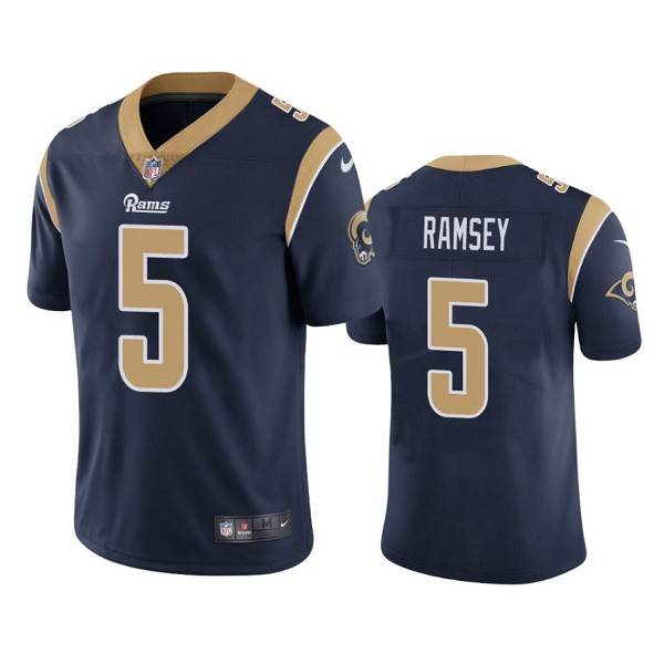 Los Angeles Rams #5 Jalen Ramsey Navy Vapor Untouchable Limited Stitched Jersey