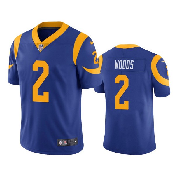 Los Angeles Rams #2 Robert Woods Blue Vapor Untouchable Limited Stitched Jersey