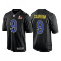 Los Angeles Rams #9 Matthew Stafford Black 2022 Super Bowl LVI Game Stitched Jersey