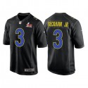 Los Angeles Rams #3 Odell Beckham Jr. Black 2022 Super Bowl LVI Game Stitched Jersey