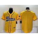 Los Angeles Rams Blank Yellow Stitched Jersey