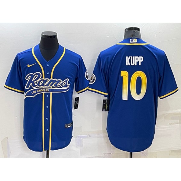 Los Angeles Rams #10 Cooper Kupp Royal Cool Base Stitched Baseball Jersey