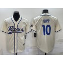 Los Angeles Rams #10 Cooper Kupp Bone Cool Base Stitched Baseball Jersey