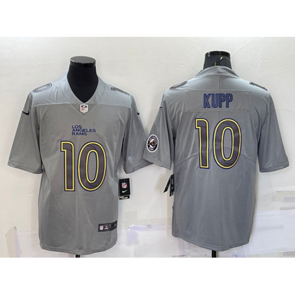 Los Angeles Rams #10 Cooper Kupp Gray With Patch Atmosphere Fashion Stitched Jersey