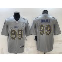 Los Angeles Rams #99 Aaron Donald Gray Atmosphere Fashion Stitched Jersey
