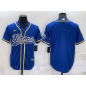 Los Angeles Rams Blank Royal With Patch Cool Base Stitched Baseball Jersey
